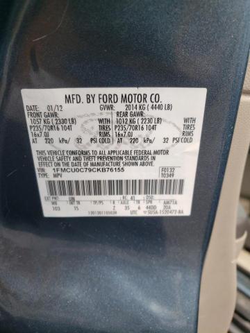 Photo 10 from auction – 2012 FORD ESCAPE XLS with VIN 1FMCU0C79CKB76155