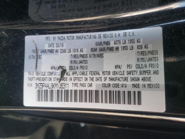 Photo 10 from auction – 2019 MAZDA 3 SELECT with VIN 3MZBPAAL8KM106311