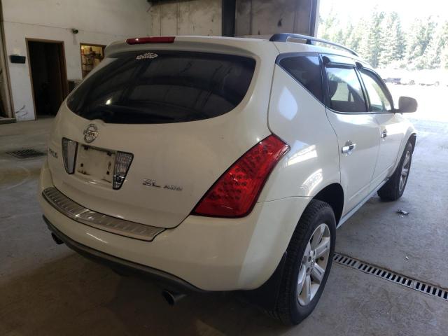 Photo 4 from auction – 2006 NISSAN MURANO SL with VIN JN8AZ08W76W525943