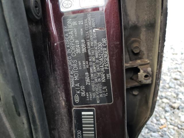 Photo 10 from auction – 2010 KIA FORTE EX with VIN KNAFU4A20A5271230