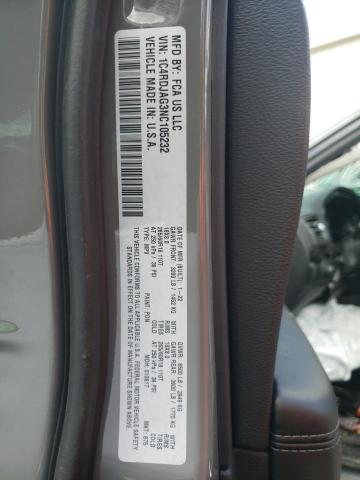 Photo 10 from auction – 2022 DODGE DURANGO SX with VIN 1C4RDJAG3NC105232