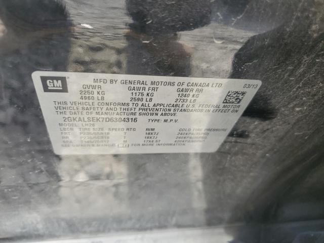 Photo 10 from auction – 2013 GMC TERRAIN SL with VIN 2GKALSEK7D6304316