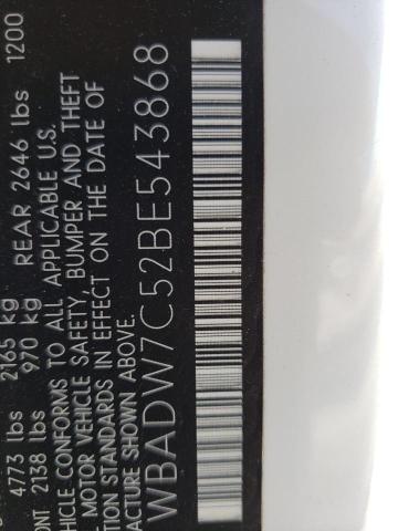 Photo 10 from auction – 2011 BMW 328 I SULE with VIN WBADW7C52BE543868