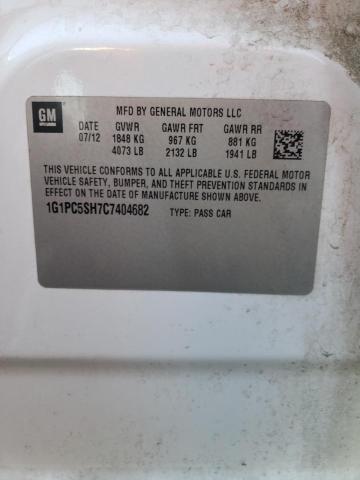 Photo 10 from auction – 2012 CHEVROLET CRUZE LS with VIN 1G1PC5SH7C7404682