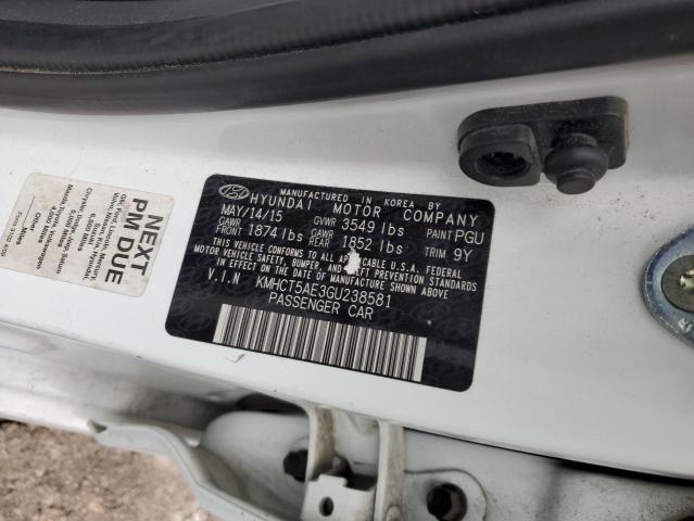 Photo 10 from auction – 2016 HYUNDAI ACCENT SE with VIN KMHCT5AE3GU238581