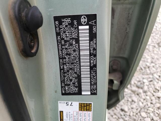 Photo 10 from auction – 2009 TOYOTA PRIUS with VIN JTDKB20U993482044