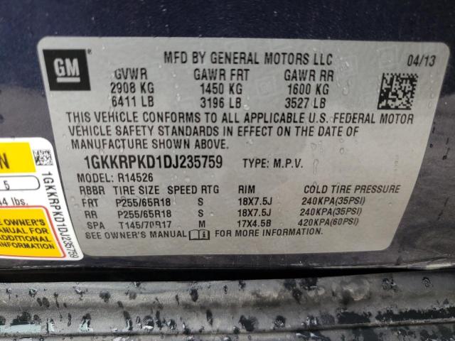 Photo 10 from auction – 2013 GMC ACADIA SLE with VIN 1GKKRPKD1DJ235759