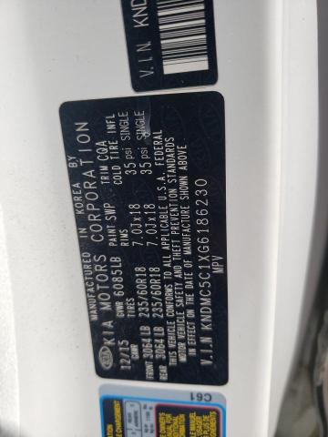 Photo 10 from auction – 2016 KIA SEDONA EX with VIN KNDMC5C1XG6186230