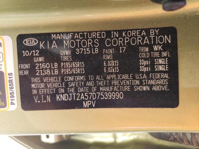 Photo 10 from auction – 2013 KIA SOUL with VIN KNDJT2A57D7539990