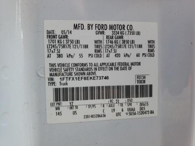 Photo 10 from auction – 2014 FORD F150 SUPER with VIN 1FTFX1EF8EKE73746