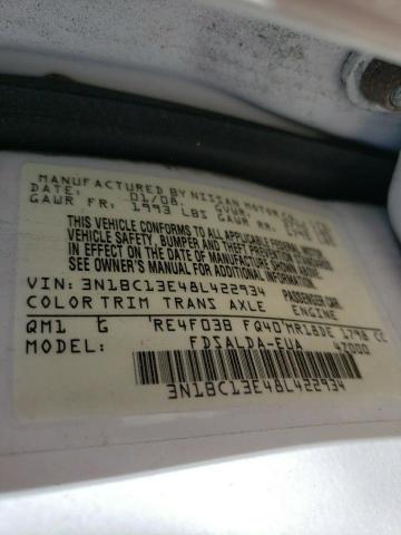 Zdjęcie 10 z aukcji – 2008 NISSAN VERSA S z VIN 3N1BC13E48L422934