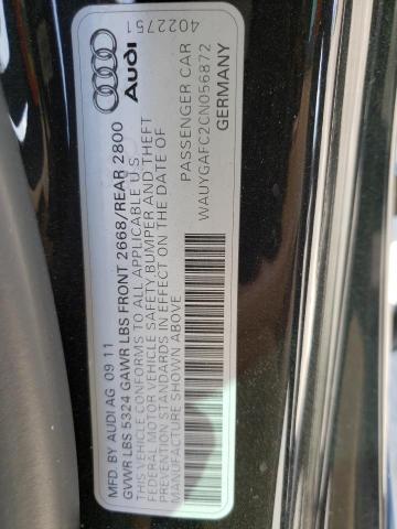 Photo 10 from auction – 2012 AUDI A7 PREMIUM with VIN WAUYGAFC2CN056872