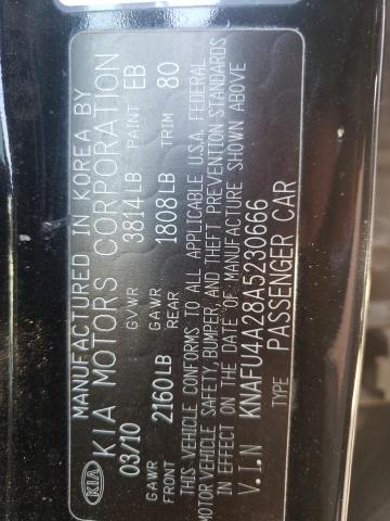 Photo 10 from auction – 2010 KIA FORTE EX with VIN KNAFU4A28A5230666