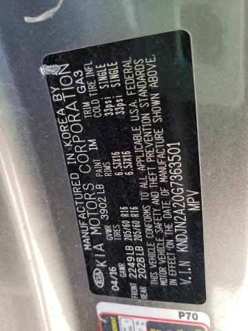 Photo 10 from auction – 2016 KIA SOUL with VIN KNDJN2A20G7363501