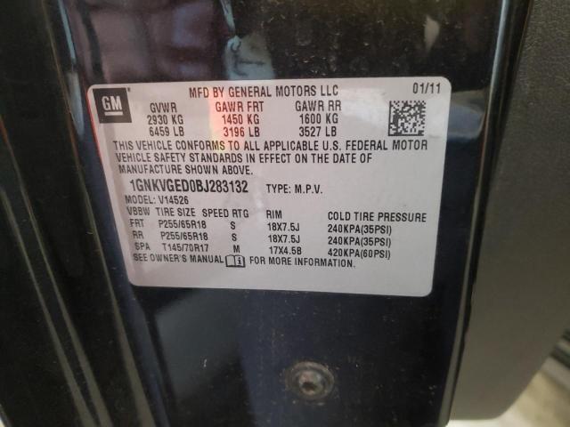 Photo 10 from auction – 2011 CHEVROLET TRAVERSE L with VIN 1GNKVGED0BJ283132