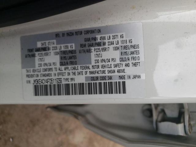Photo 10 from auction – 2015 MAZDA CX-5 TOURI with VIN JM3KE4CY4F0511939