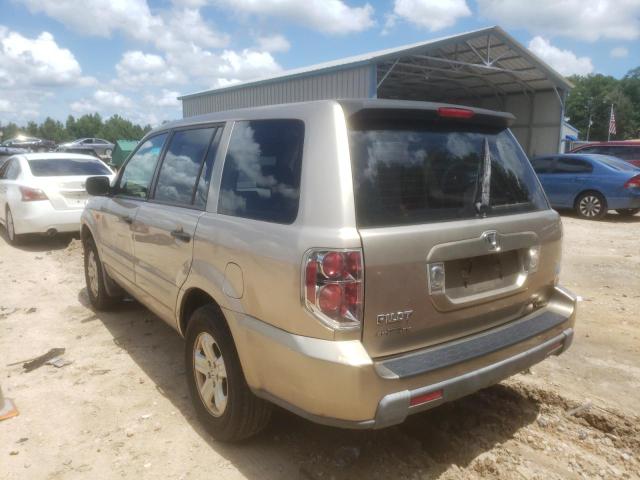 Photo 3 from auction – 2006 HONDA PILOT LX with VIN 5FNYF28166B040572