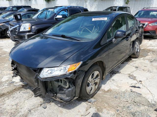 Photo 2 from auction – 2013 HONDA CIVIC LX with VIN 19XFB2F54DE010398