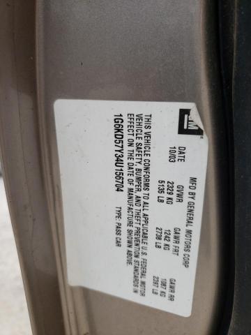 Photo 10 from auction – 2004 CADILLAC DEVILLE with VIN 1G6KD57Y34U156704