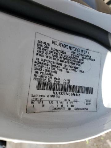 Photo 10 from auction – 2004 FORD TAURUS LX with VIN 1FAFP52U24G106648