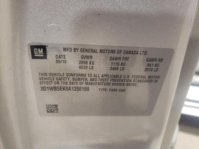 Photo 10 from auction – 2010 CHEVROLET IMPALA LT with VIN 2G1WB5EK8A1256199