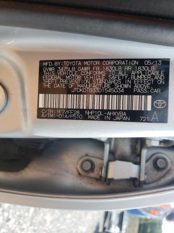 Photo 10 from auction – 2013 TOYOTA PRIUS C with VIN JTDKDTB33D1545034