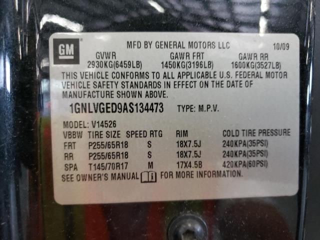 Photo 10 from auction – 2010 CHEVROLET TRAVERSE L with VIN 1GNLVGED9AS134473
