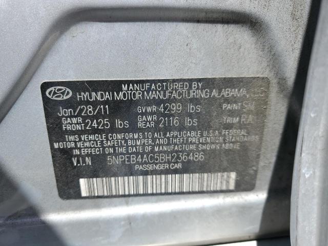Photo 10 from auction – 2011 HYUNDAI SONATA GLS with VIN 5NPEB4AC5BH236486