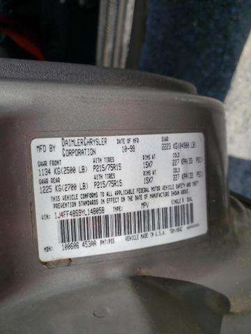 Zdjęcie 10 z aukcji – 2000 JEEP CHEROKEE S z VIN 1J4FF48S9YL148058