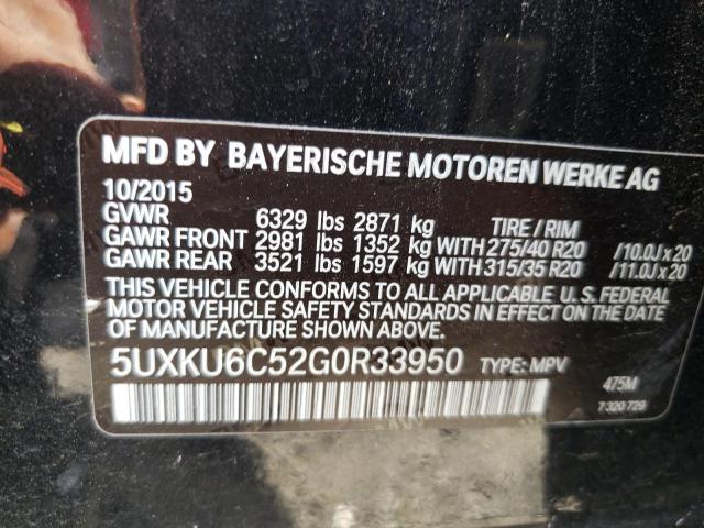 Photo 10 from auction – 2016 BMW X6 XDRIVE5 with VIN 5UXKU6C52G0R33950
