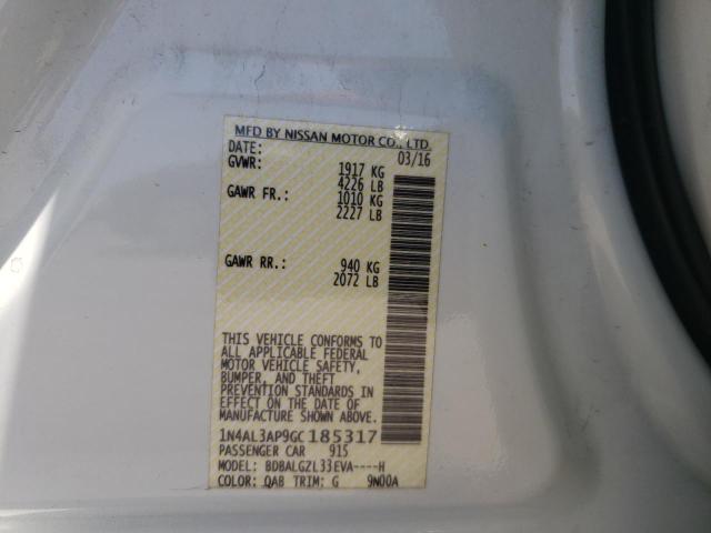 Photo 10 from auction – 2016 NISSAN ALTIMA 2.5 with VIN 1N4AL3AP9GC185317