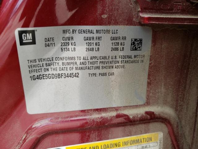 Photo 10 from auction – 2011 BUICK LACROSSE C with VIN 1G4GE5GD9BF344542
