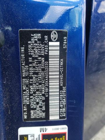 Photo 10 from auction – 2010 TOYOTA CAMRY BASE with VIN 4T1BF3EK4AU552030