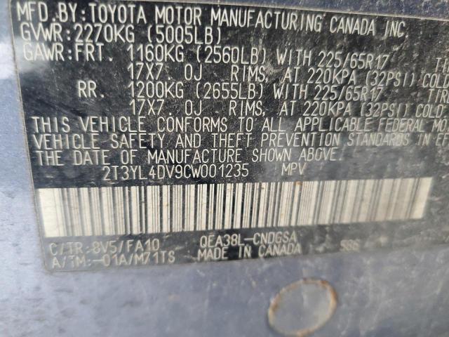Photo 10 from auction – 2012 TOYOTA RAV4 EV with VIN 2T3YL4DV9CW001235