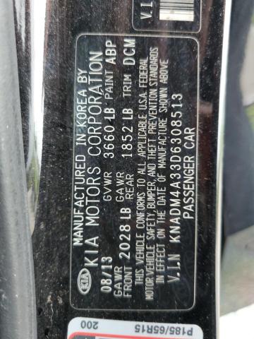 Photo 10 from auction – 2013 KIA RIO LX with VIN KNADM4A33D6308513
