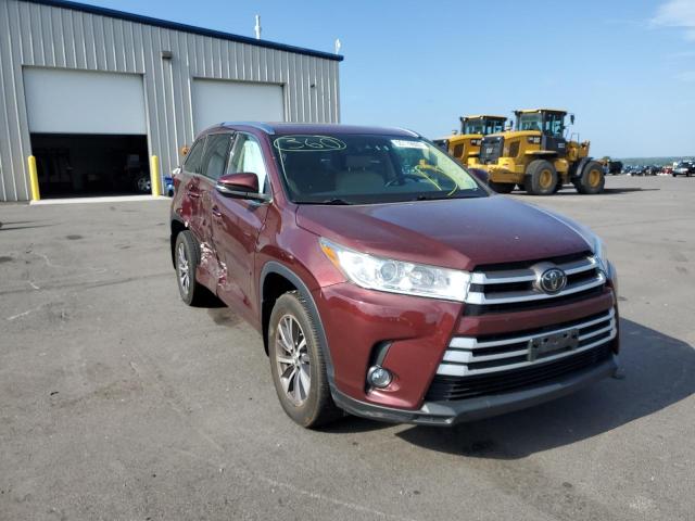 TOYOTA HIGHLANDER 2018 with VIN 5TDJZRFH2JS837892 - Photo from auction