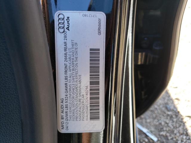 Photo 10 from auction – 2012 AUDI A7 PREMIUM with VIN WAUYGAFC7CN163254