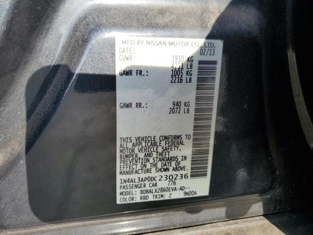 Photo 10 from auction – 2013 NISSAN ALTIMA 2.5 with VIN 1N4AL3AP0DC230236