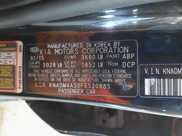 Photo 10 from auction – 2015 KIA RIO LX with VIN KNADM4A30F6520885