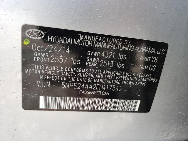 Photo 10 from auction – 2015 HYUNDAI SONATA ECO with VIN 5NPE24AA2FH117542