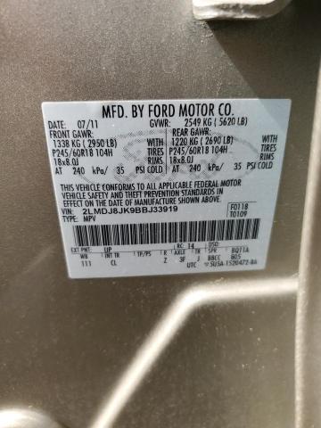 Photo 10 from auction – 2011 LINCOLN MKX with VIN 2LMDJ8JK9BBJ33919