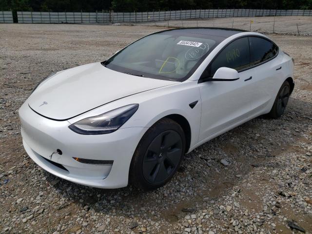 Photo 2 from auction – 2021 TESLA MODEL 3 with VIN 5YJ3E1EA8MF087465