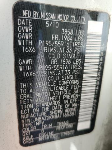 Photo 10 from auction – 2010 NISSAN CUBE BASE with VIN JN8AZ2KR8AT165381