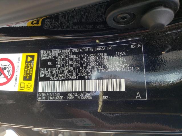 Photo 10 from auction – 2015 LEXUS RX 350 with VIN 2T2ZK1BA4FC156081