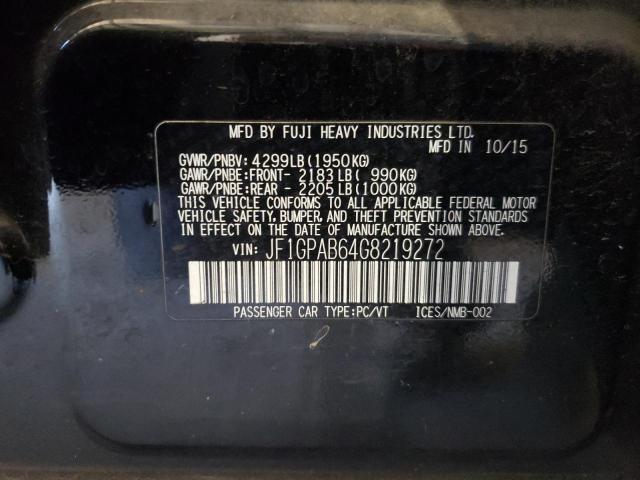 Photo 10 from auction – 2016 SUBARU IMPREZA PR with VIN JF1GPAB64G8219272