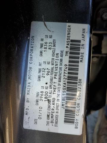 Photo 10 from auction – 2010 MAZDA 3 I with VIN JM1BL1SGXA1277749