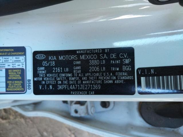 Photo 10 from auction – 2018 KIA FORTE LX with VIN 3KPFL4A71JE271369