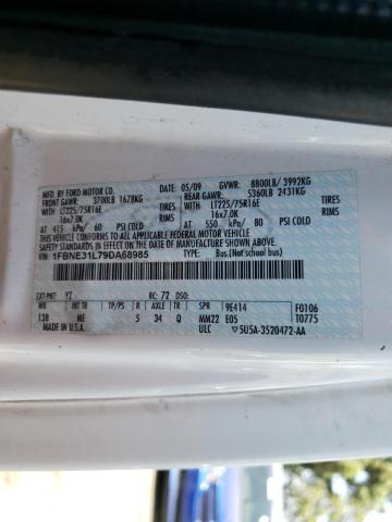 Photo 10 from auction – 2009 FORD ECONOLINE with VIN 1FBNE31L79DA68985