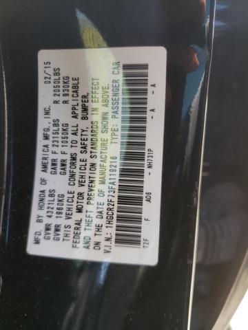 Photo 10 from auction – 2015 HONDA ACCORD EX with VIN 1HGCR2F73FA119216