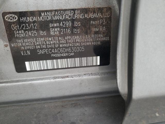 Photo 10 from auction – 2013 HYUNDAI SONATA SE with VIN 5NPEC4AC6DH630305